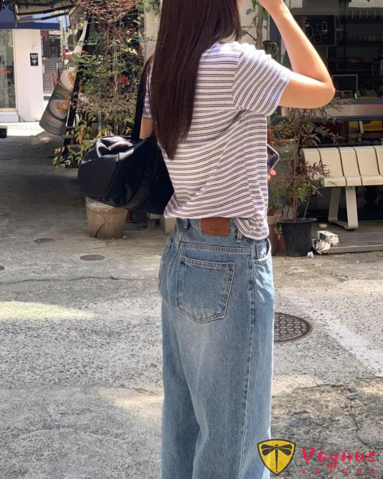 夏季條紋體恤的穿搭靈感
