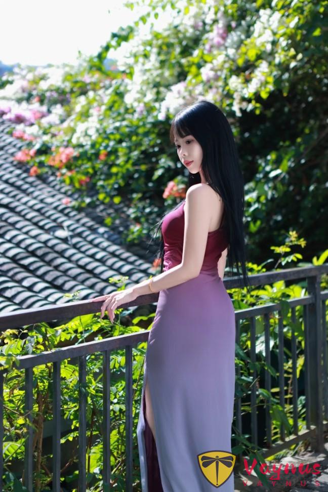 9個開叉長裙拍照姿勢,優雅貴氣顯身材,嫵媚撩人又有韻味