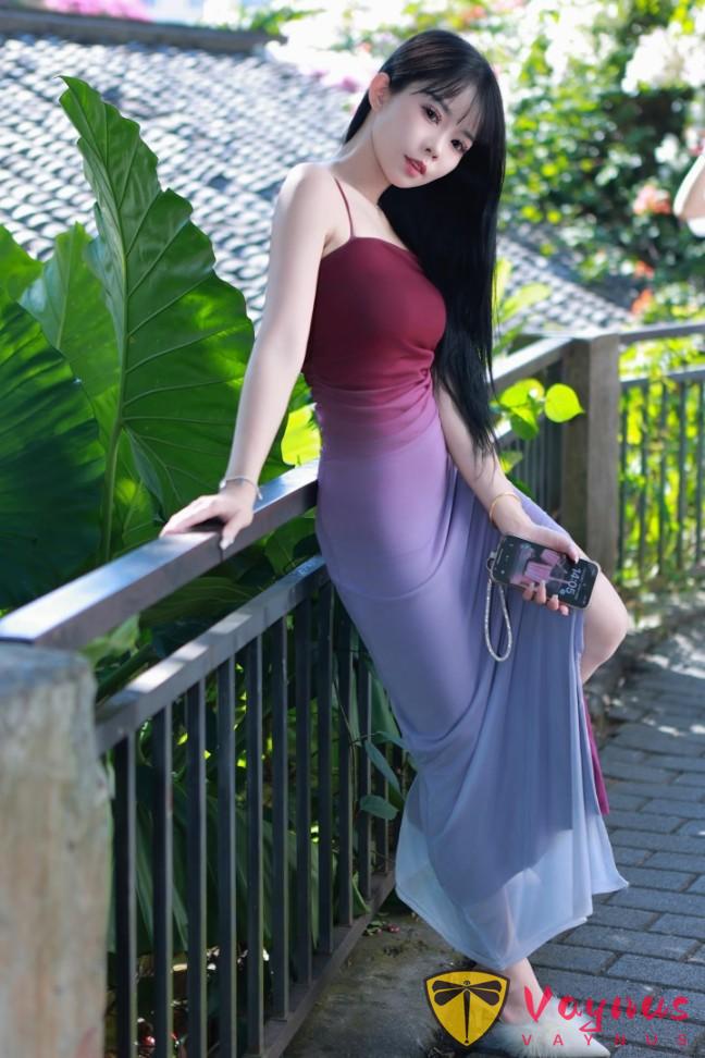 9個開叉長裙拍照姿勢,優雅貴氣顯身材,嫵媚撩人又有韻味