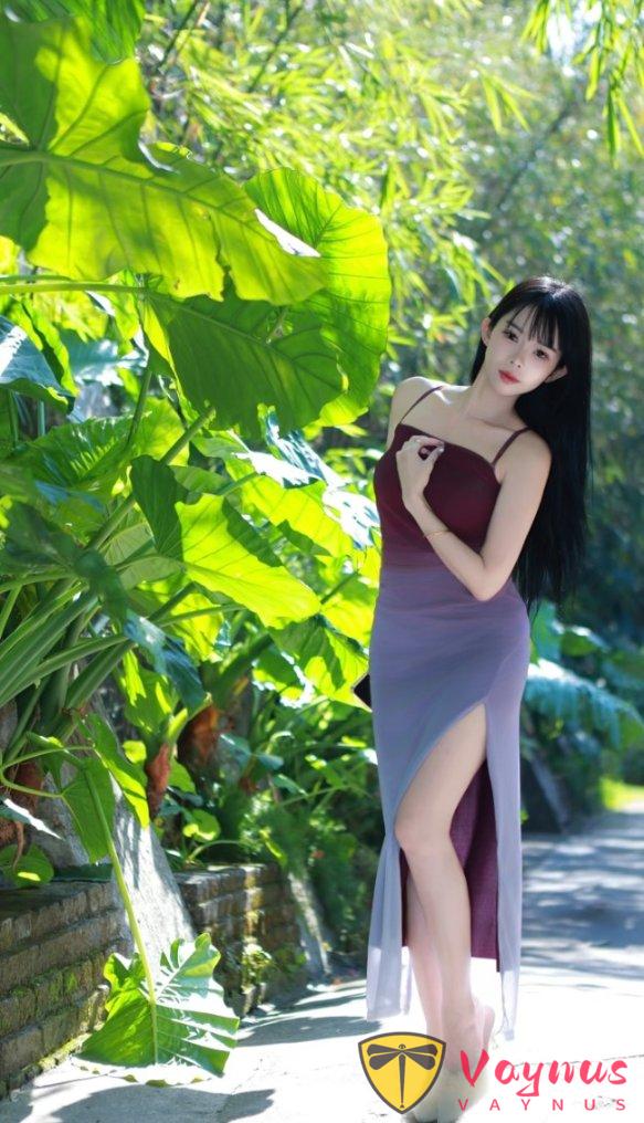 9個開叉長裙拍照姿勢,優雅貴氣顯身材,嫵媚撩人又有韻味