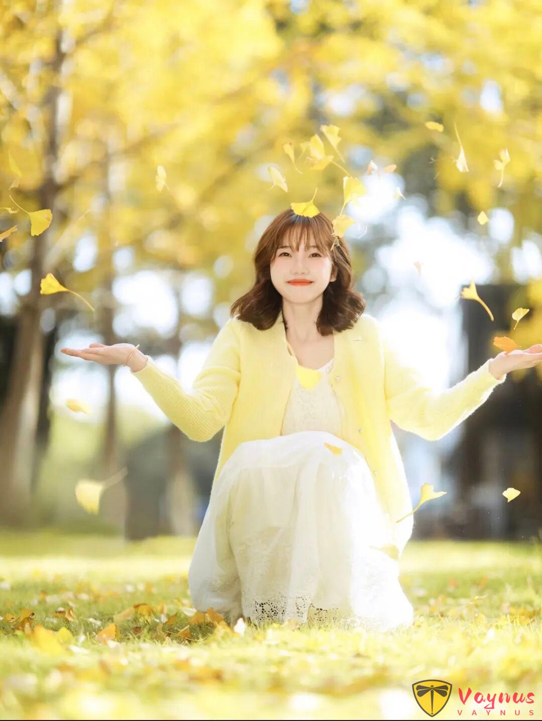 银杏林下这么拍，真的很美！
