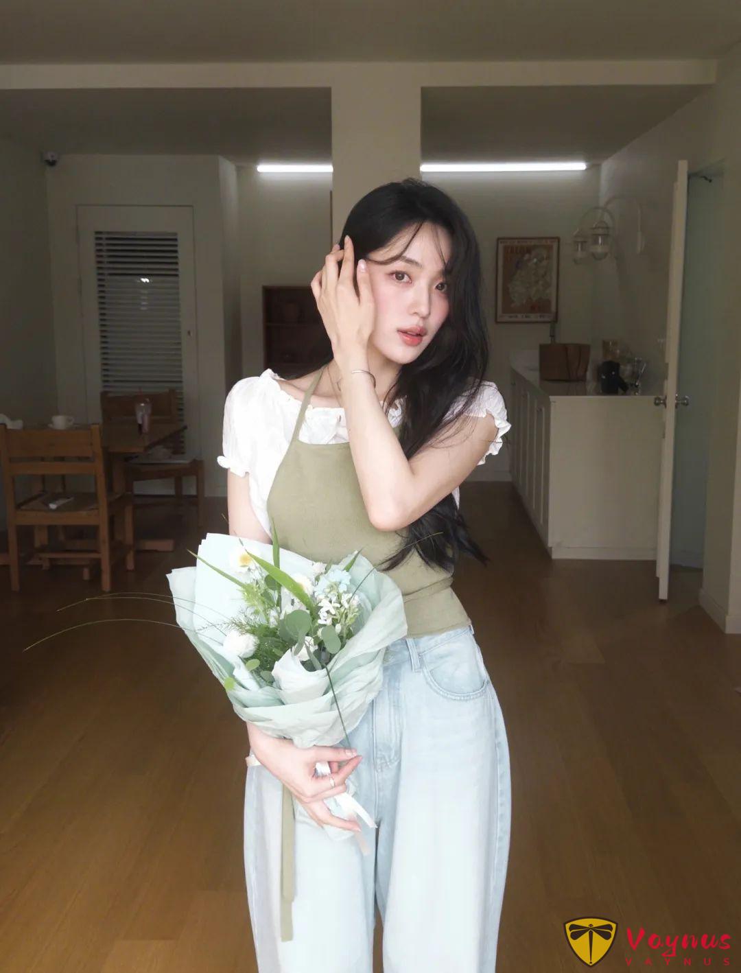 ins温柔风牛仔裤穿搭