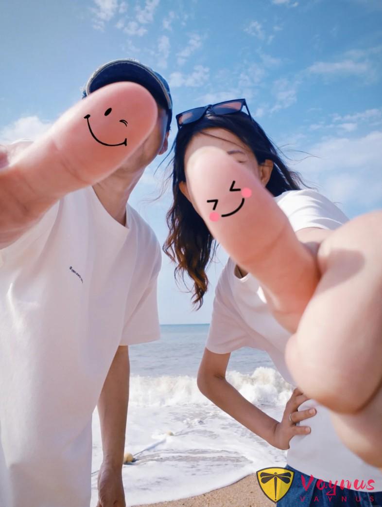 海邊旅行拍照，不卡建模的情侶海邊拍照姿勢，不用露臉也一樣甜甜噠！