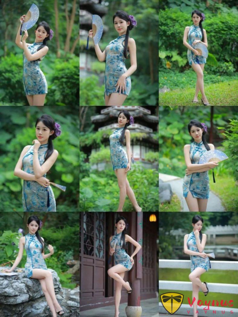 9个旗袍拍照姿势,一秒变身江南小妖精,又纯又媚,太绝了