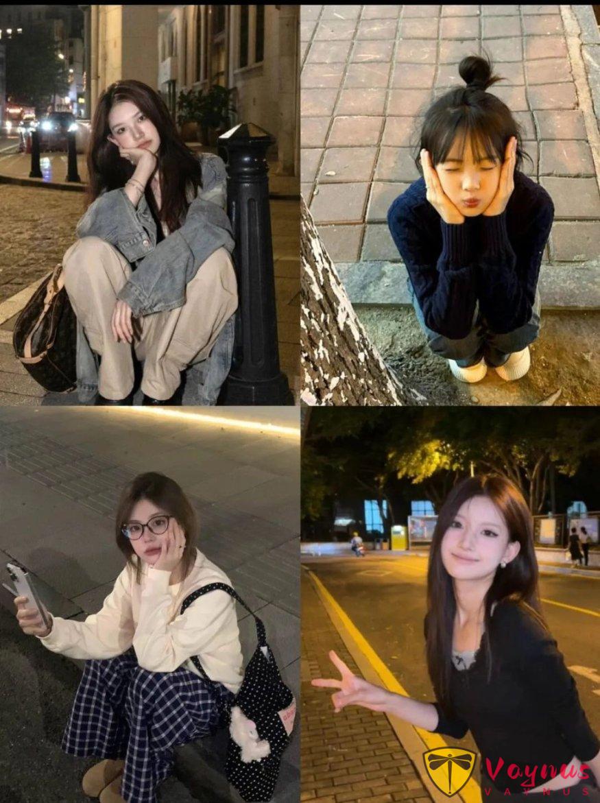 夜晚街拍9個蹲姿萬能動作，拍出氛圍感純欲感，誰拍誰出片，