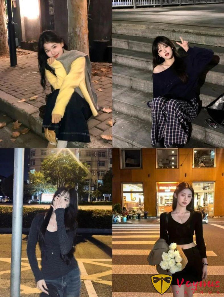 夜晚街拍9個蹲姿萬能動作，拍出氛圍感純欲感，誰拍誰出片，