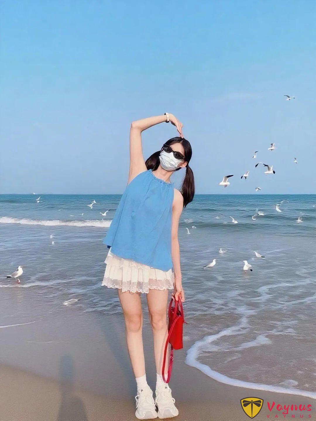 晴天海灘9個經典動作，拍出度假氛圍，鬆弛又快樂，朋友圈點贊到爆