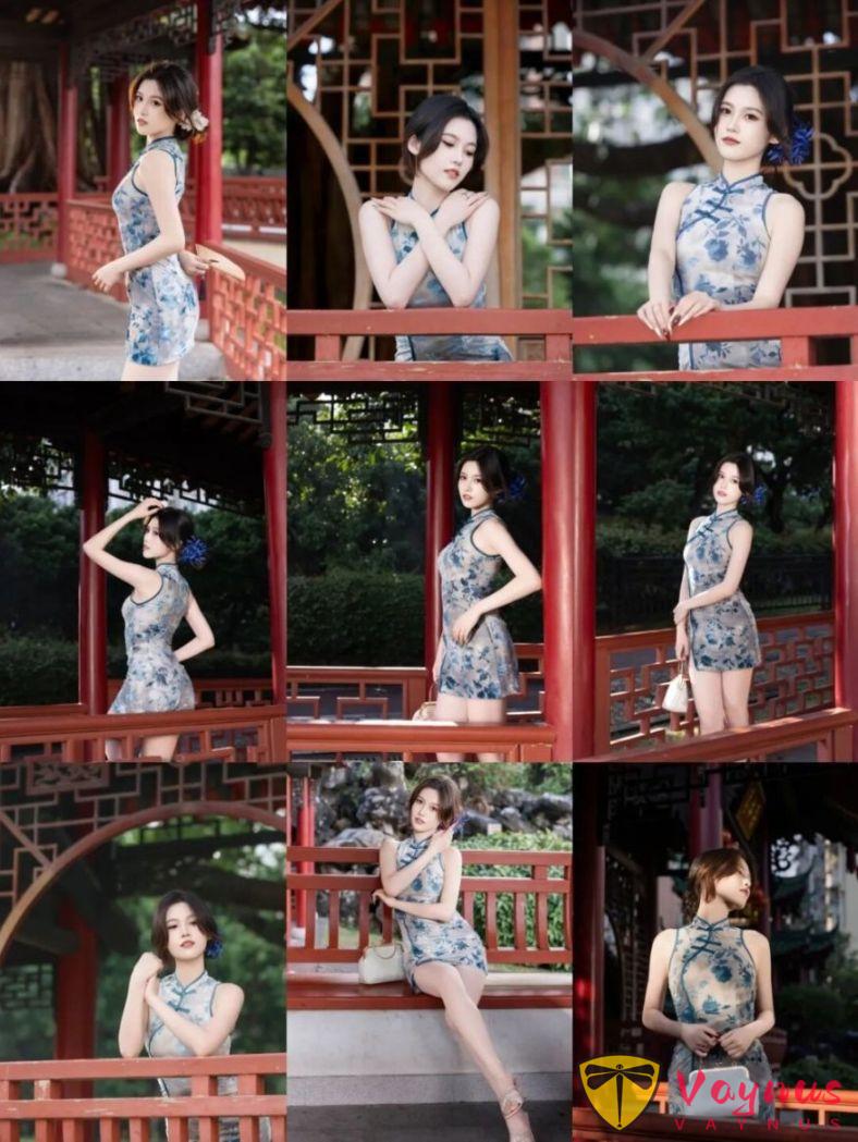 9个万能旗袍拍照姿势，高贵冷艳显气质，一眼沦陷的东方美