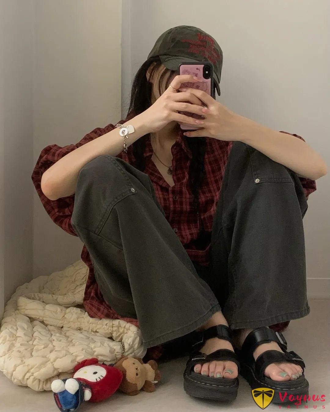 紅色格子襯衫的搭配靈感