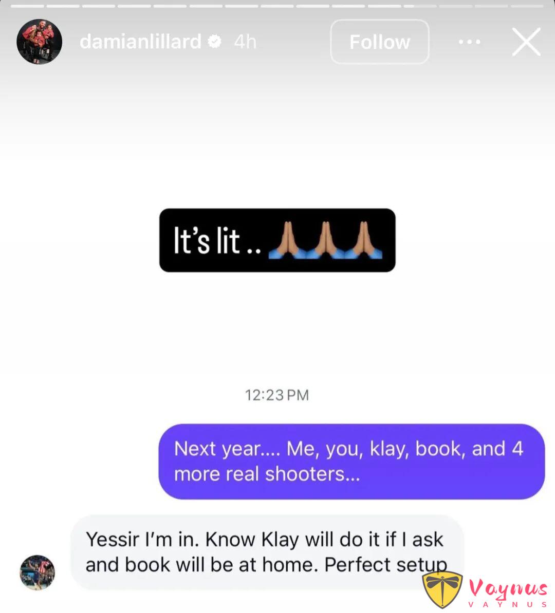 聊天记录曝光!库里正式答应利拉德!承诺参加明年三分大赛