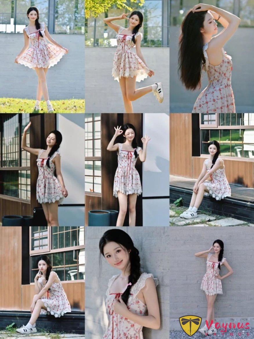 穿小裙子就这么拍！9个万能姿势，拍出绝美身材与清透感，太甜了