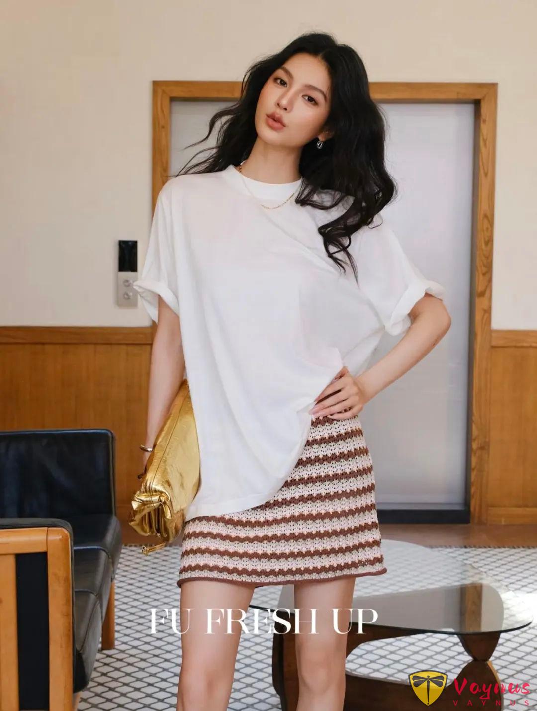 超美早秋针织半裙