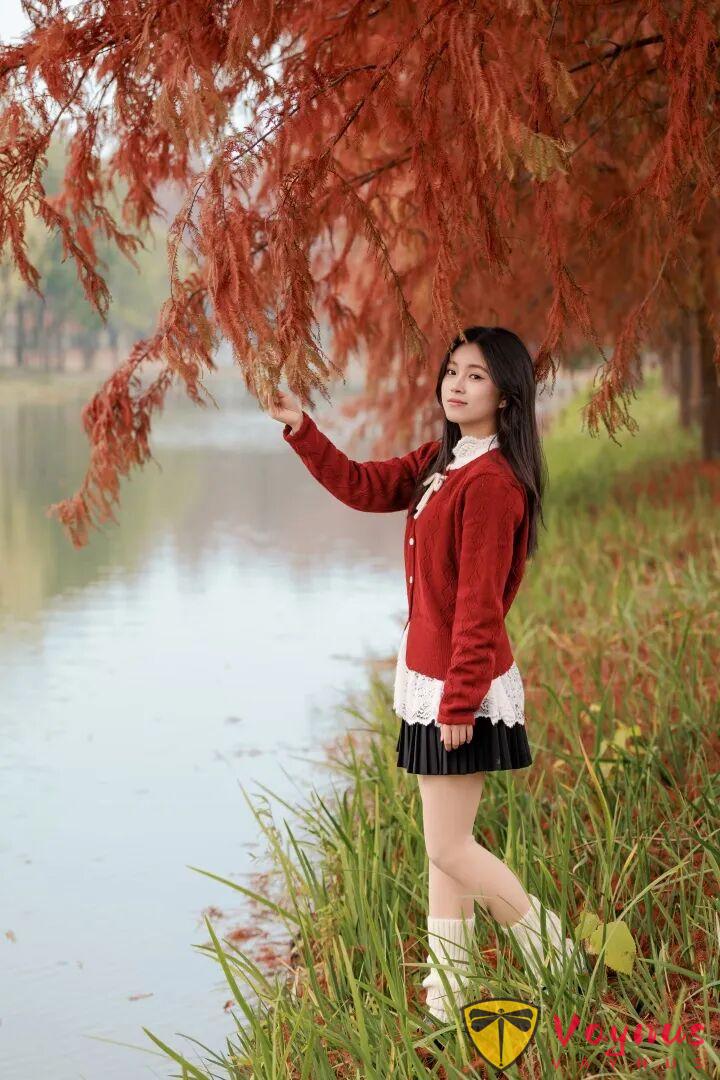 9個落羽杉拍照姿勢，紅杉林裡的一抹紅，拍出極致的秋冬氛圍感