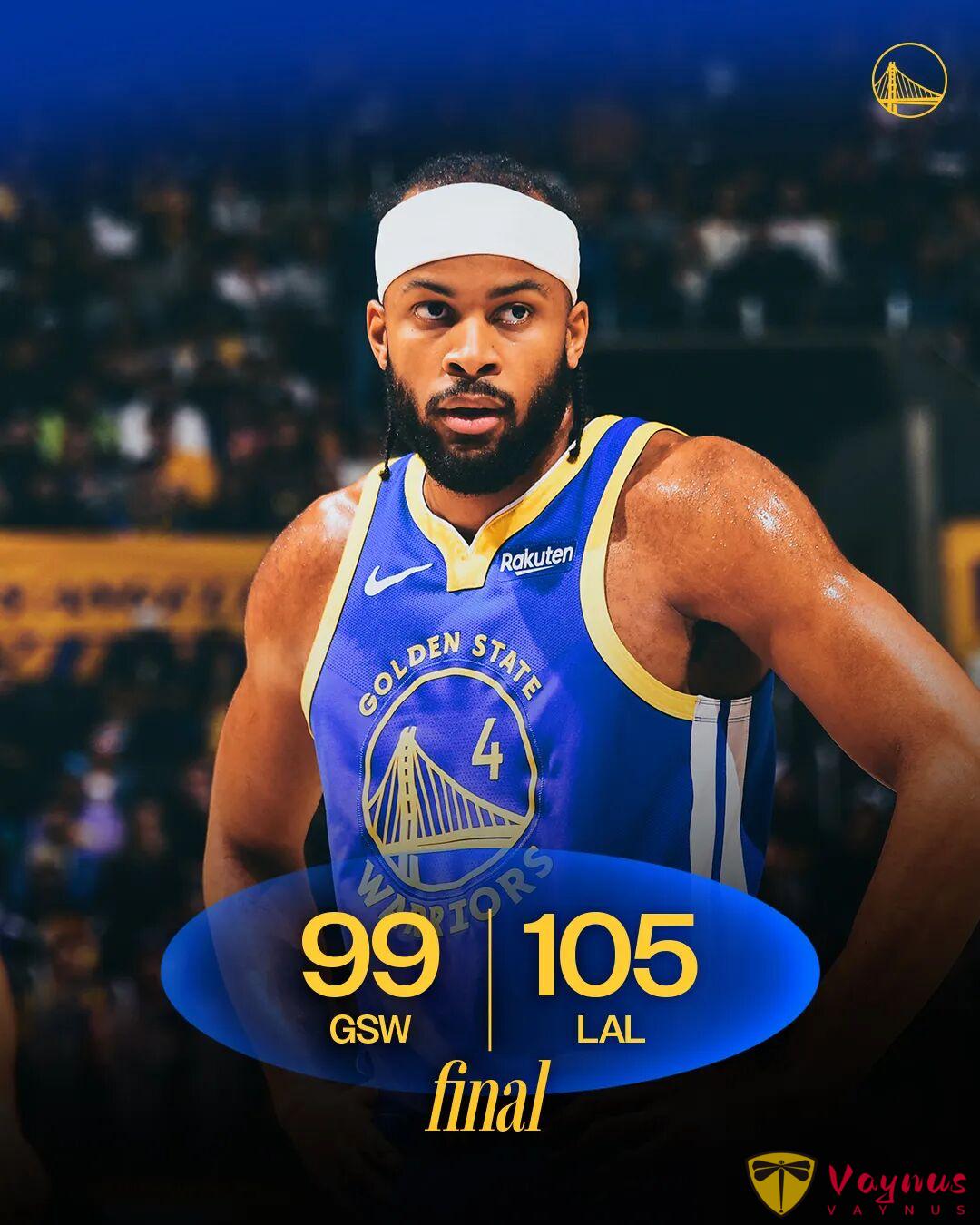 庫裡繼續缺陣！穆迪轟下25+4+3！勇士不敵湖人