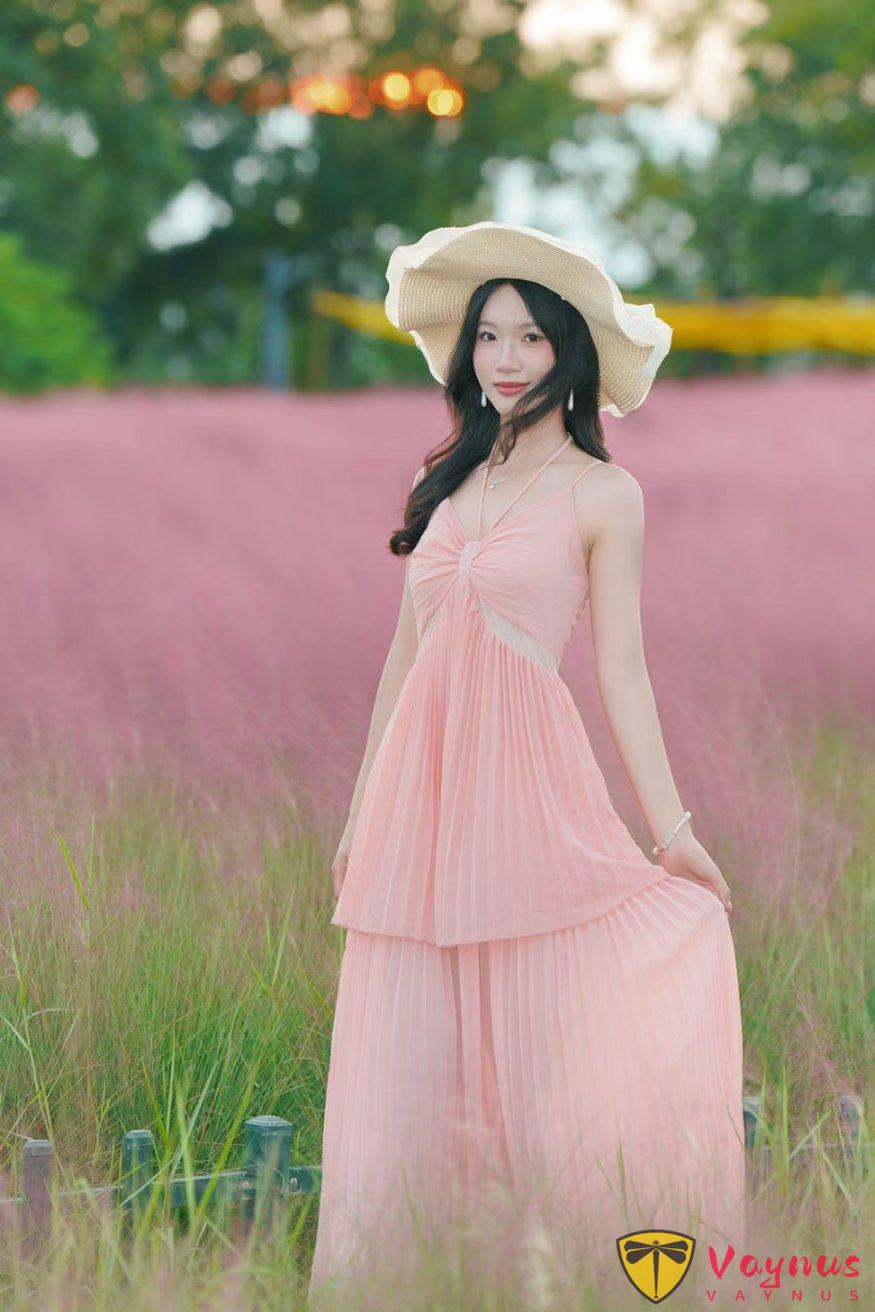 秋天限定的粉色海洋,9個粉黛草拍照姿勢,簡直太美了,氛圍拉滿