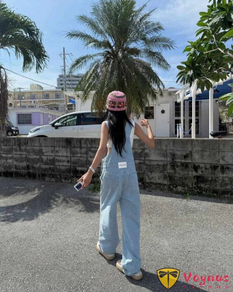 背带裤的夏日穿搭