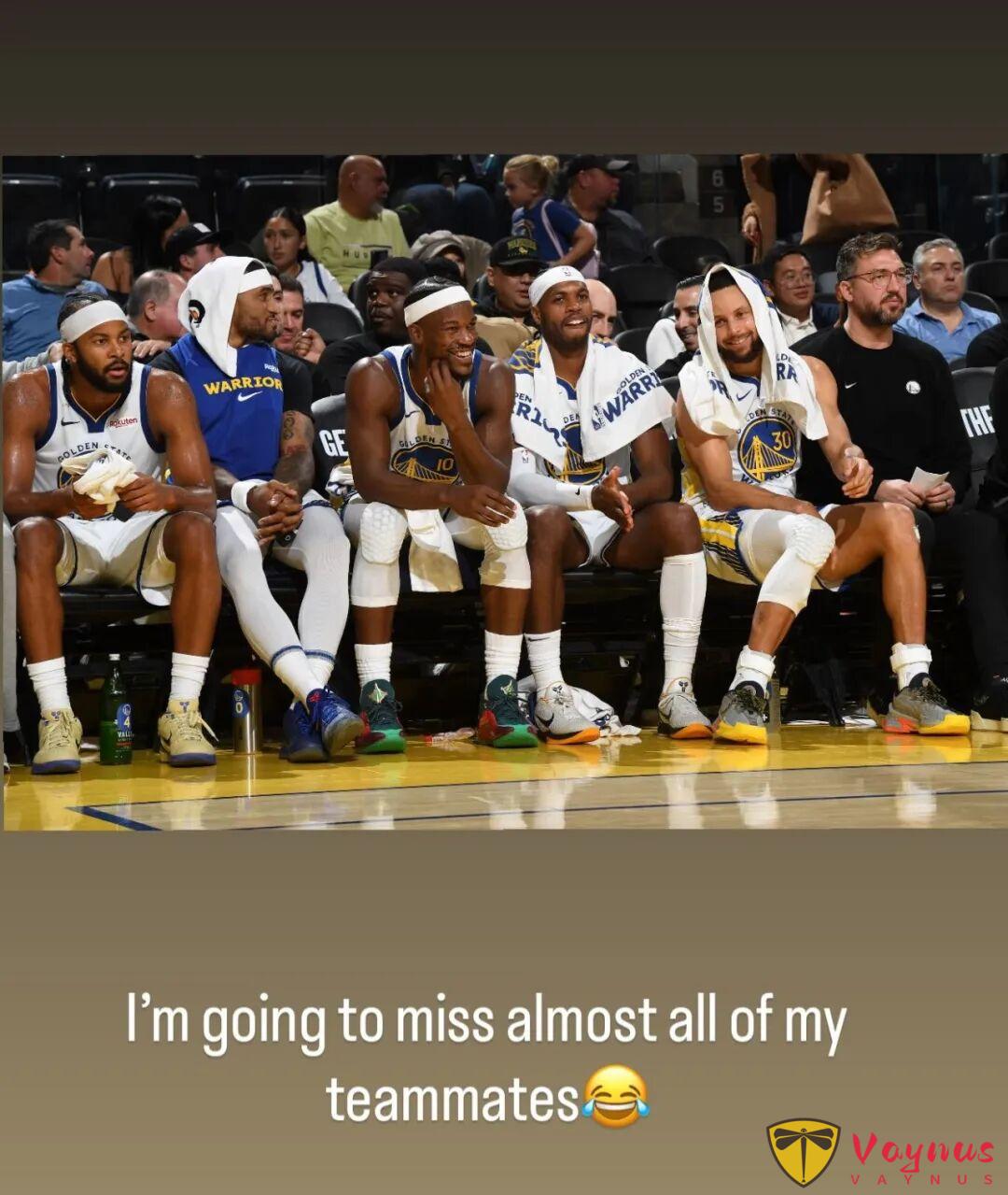 G7希！希尔德告别勇士！感谢所有队友除了巴特勒