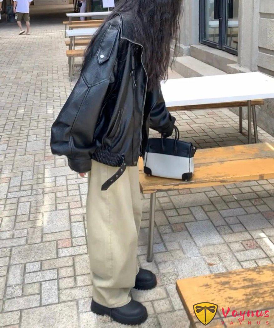 黑色皮衣的高階感穿搭靈感
