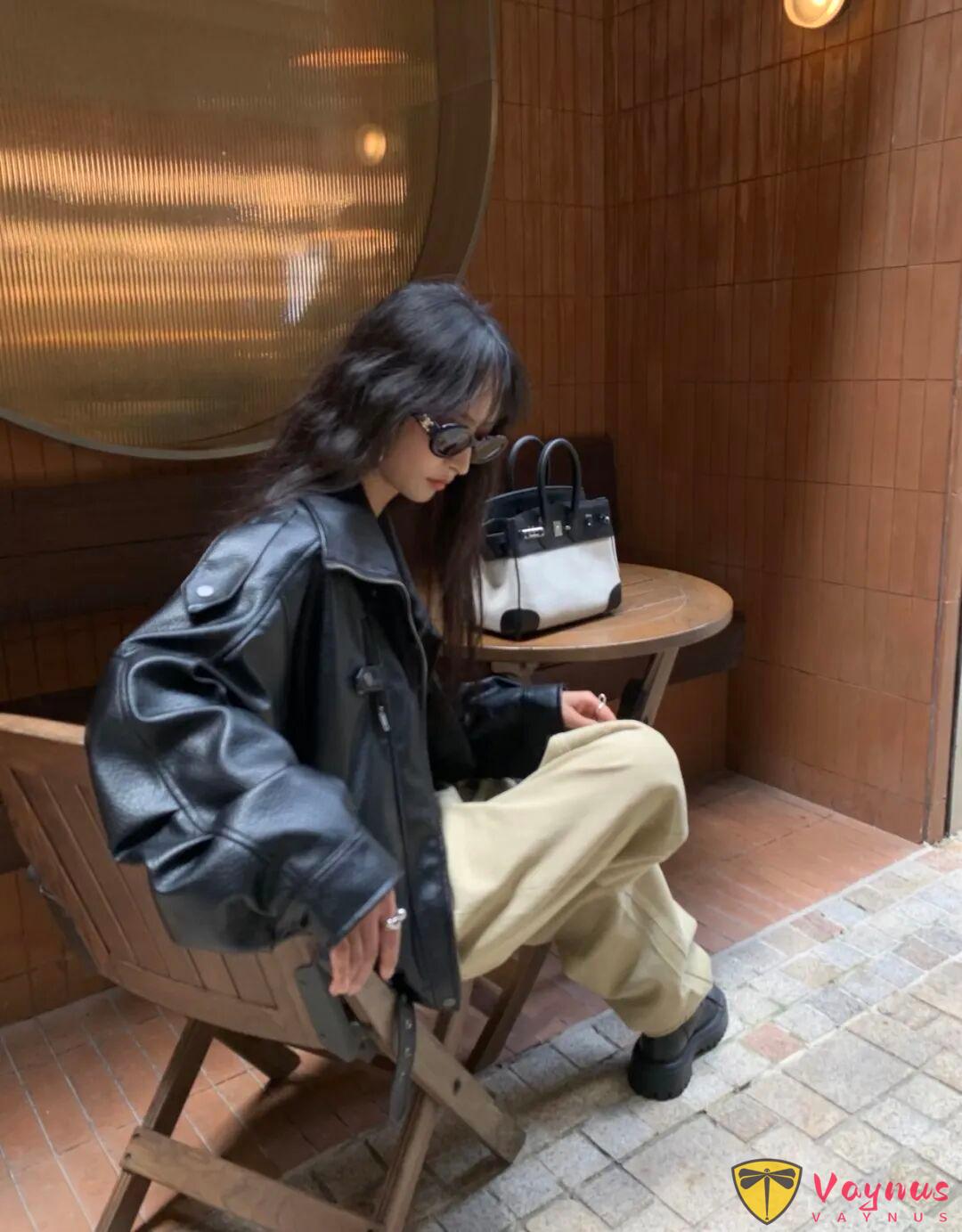 黑色皮衣的高階感穿搭靈感