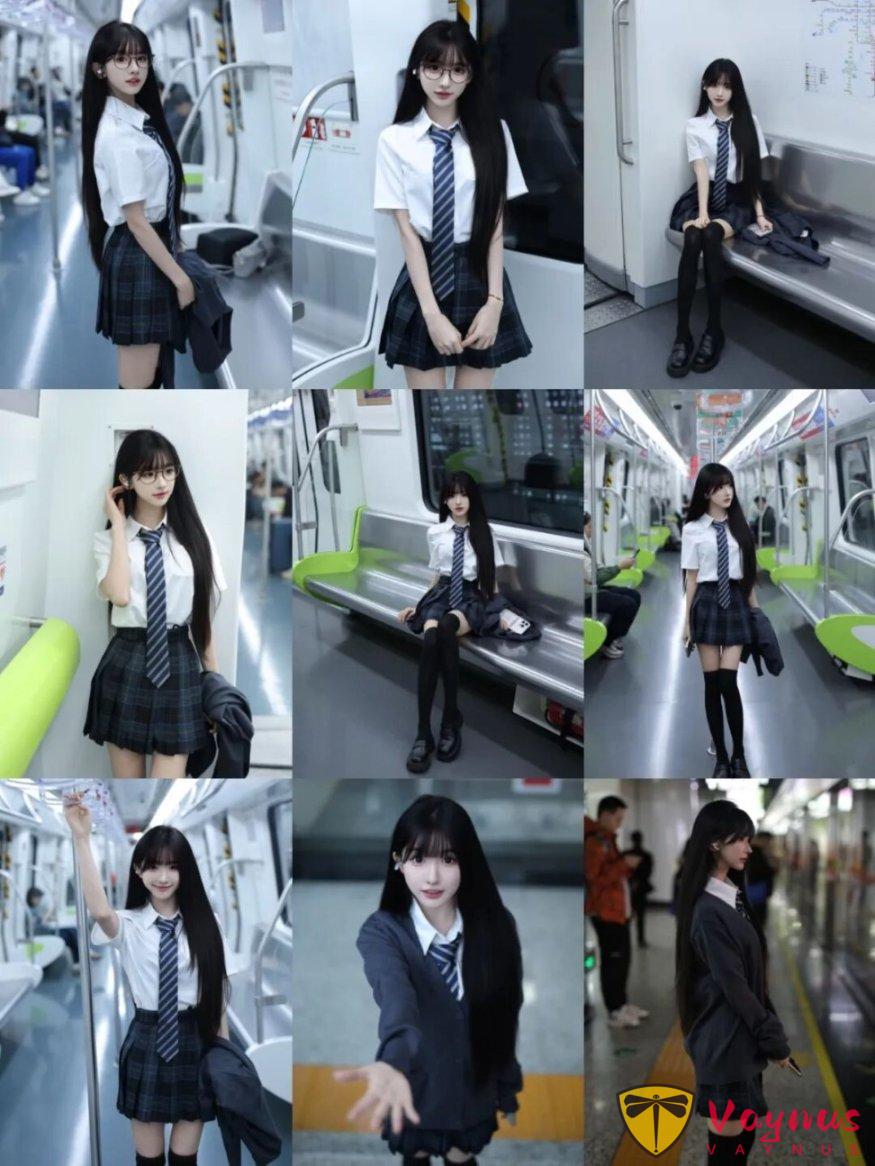 誰的DNA動了!9個地鐵JK拍照姿勢,秒變漫撕感少女,超出片