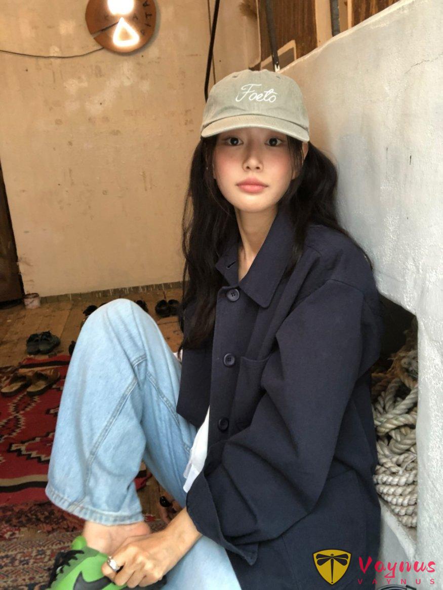 超好看的藏蓝色外套
