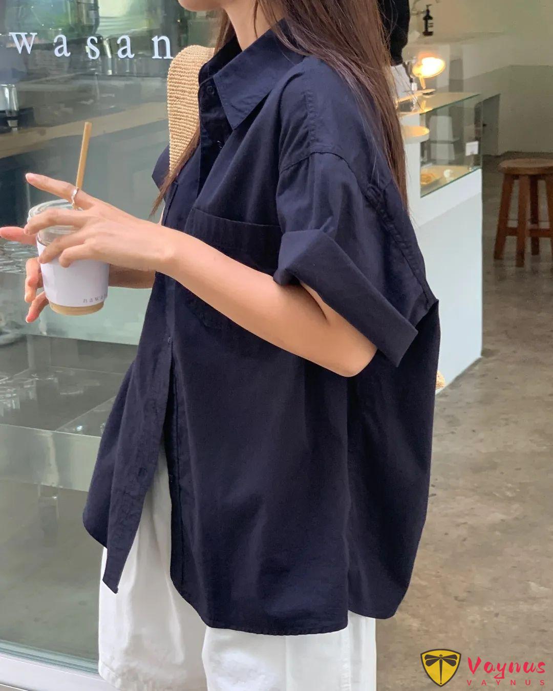 藏蓝色衬衣怎么搭