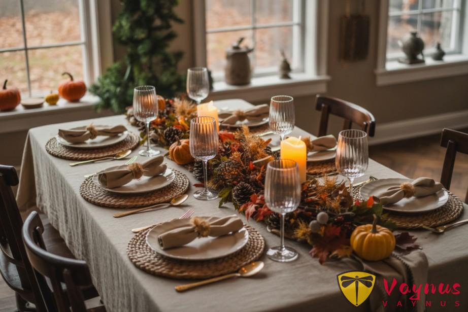 超简单的感恩节餐桌布置技巧,不花大钱也能布置出节日感!