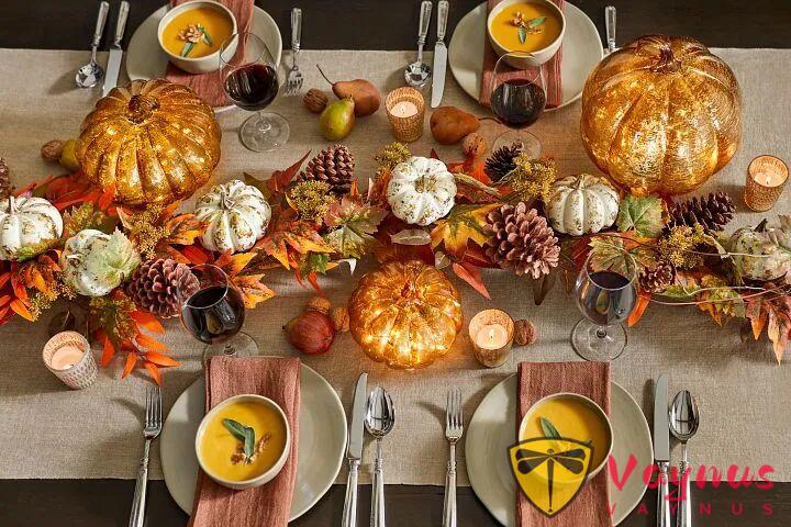 超简单的感恩节餐桌布置技巧,不花大钱也能布置出节日感!