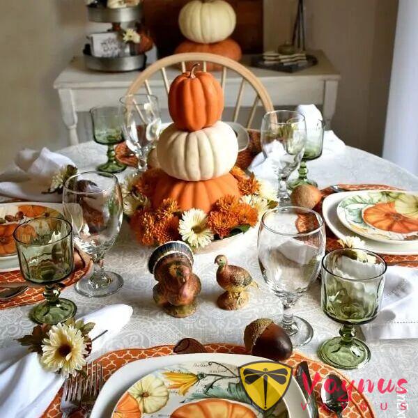 超简单的感恩节餐桌布置技巧,不花大钱也能布置出节日感!