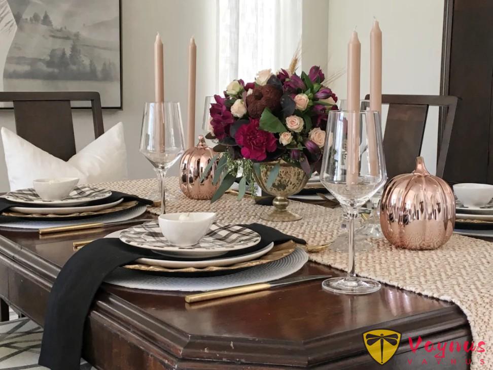 超简单的感恩节餐桌布置技巧,不花大钱也能布置出节日感!