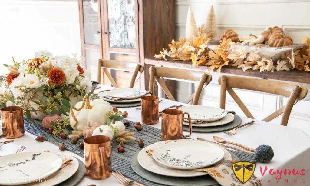 超简单的感恩节餐桌布置技巧,不花大钱也能布置出节日感!