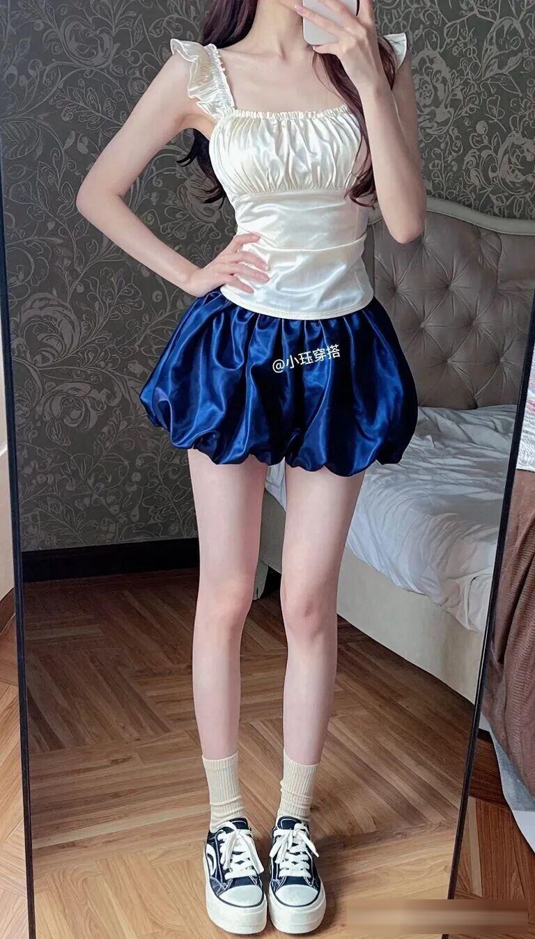 露腿穿搭还能穿多久,取决于上身怎么搭