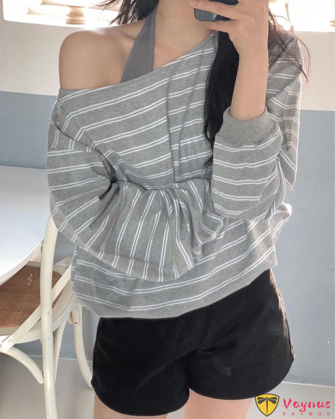 好看的条纹上衣怎么搭