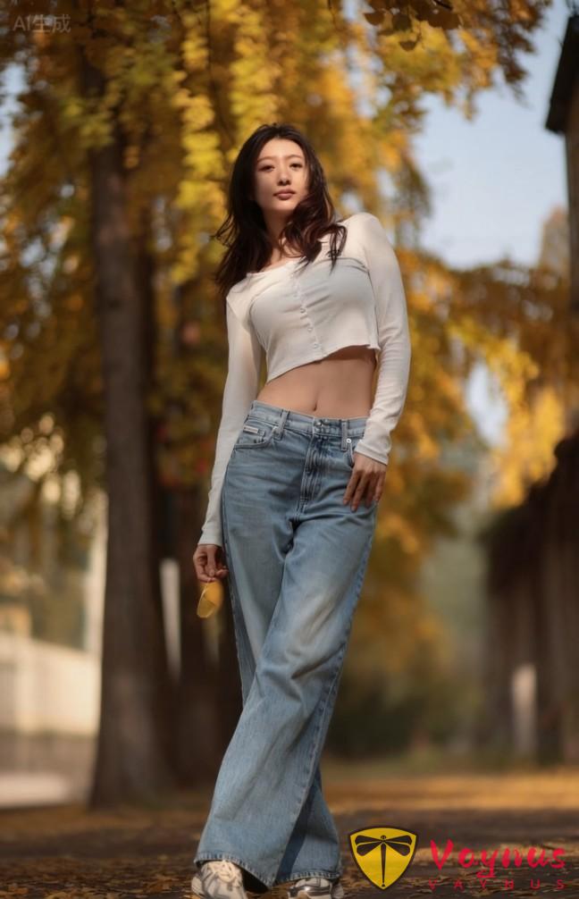 9個秋日銀杏拍照姿勢,清新干淨顯膚白,白衣牛仔纔是yyds