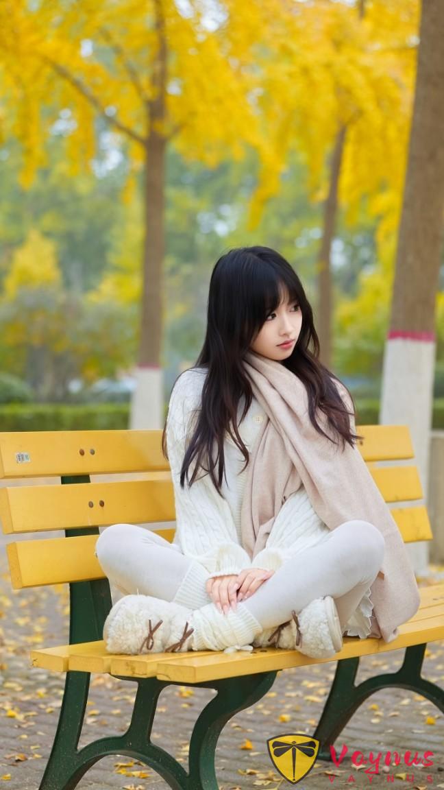 秋日银杏拍照，9个i人姿势，温柔又治愈，漂亮唯美宛如白月光