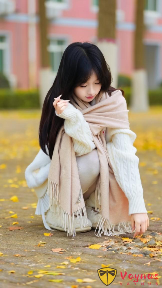 秋日银杏拍照，9个i人姿势，温柔又治愈，漂亮唯美宛如白月光