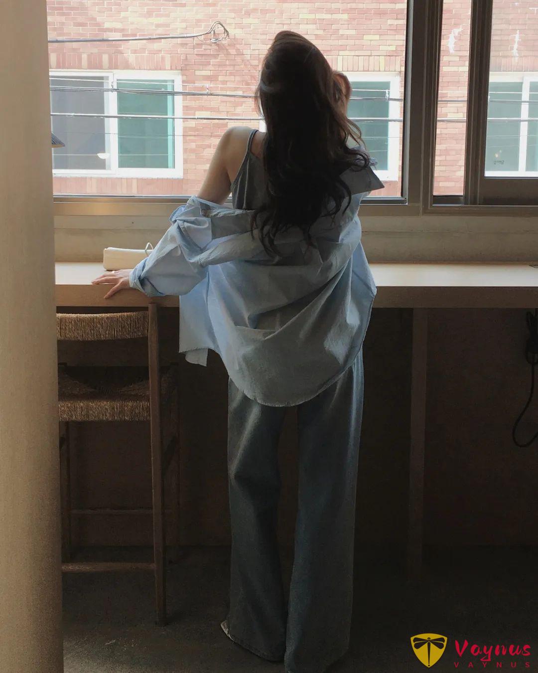藍色襯衫穿搭靈感