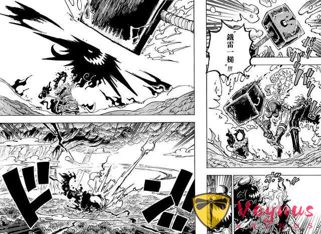 海賊王1181話高畫質漢化：洛基王子擊飛伊姆大人，路飛正在吃飯