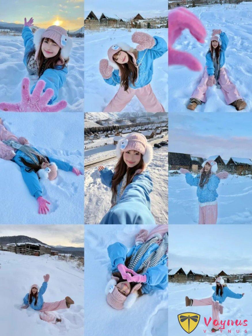 9個多巴胺雪地拍照姿勢，元氣活潑顯可愛，輕鬆告別冬日沉悶感