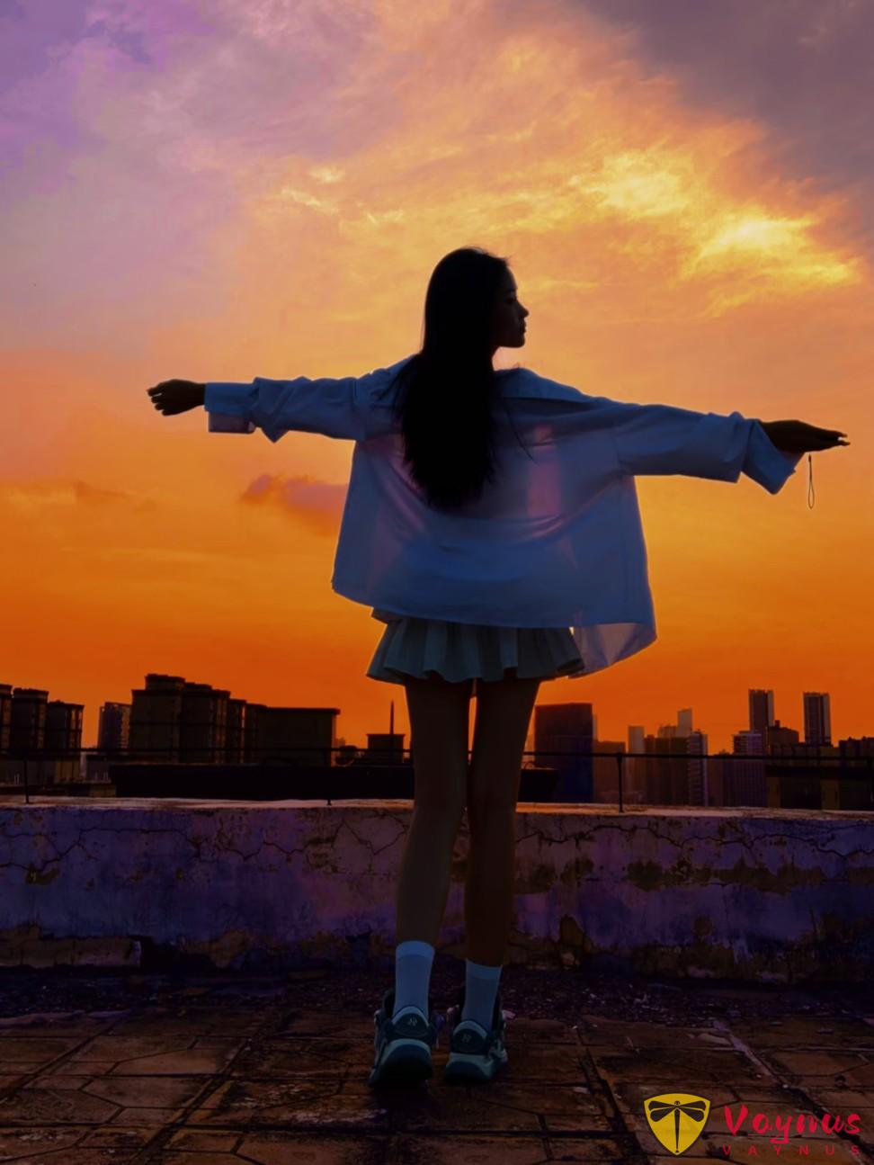 绝美落日剪影,8个夕阳拍照姿势,把温柔和浪漫焊在身上!