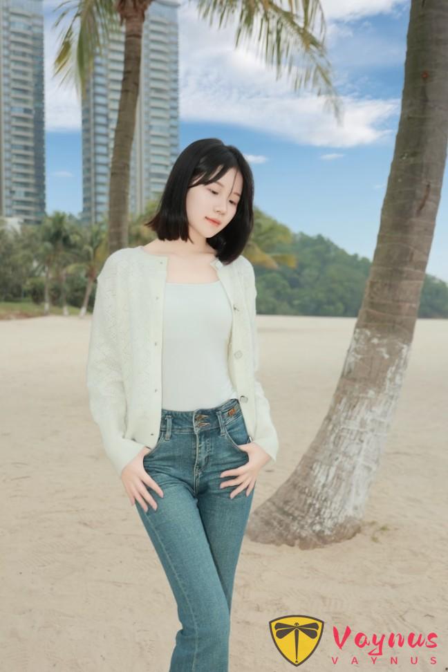 海邊牛仔褲拍照，9個姿勢動作，溫柔氣質狠狠拿捏，顯高又顯瘦