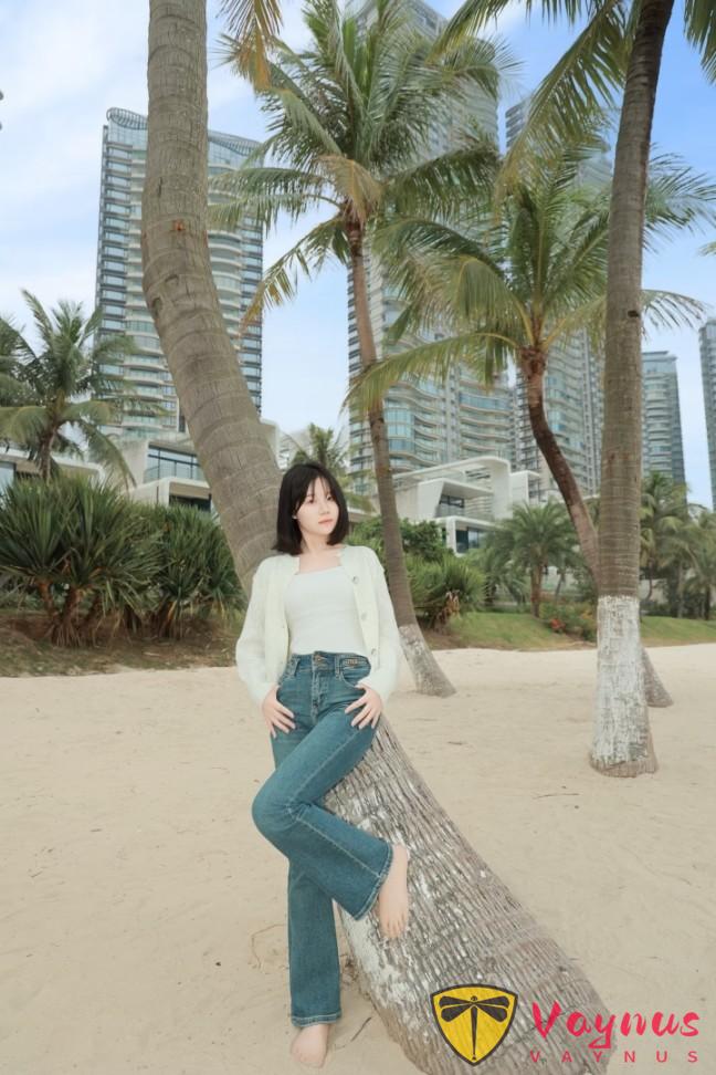 海邊牛仔褲拍照，9個姿勢動作，溫柔氣質狠狠拿捏，顯高又顯瘦