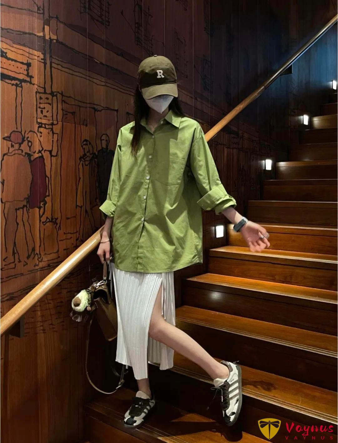 綠色襯衫怎麼搭