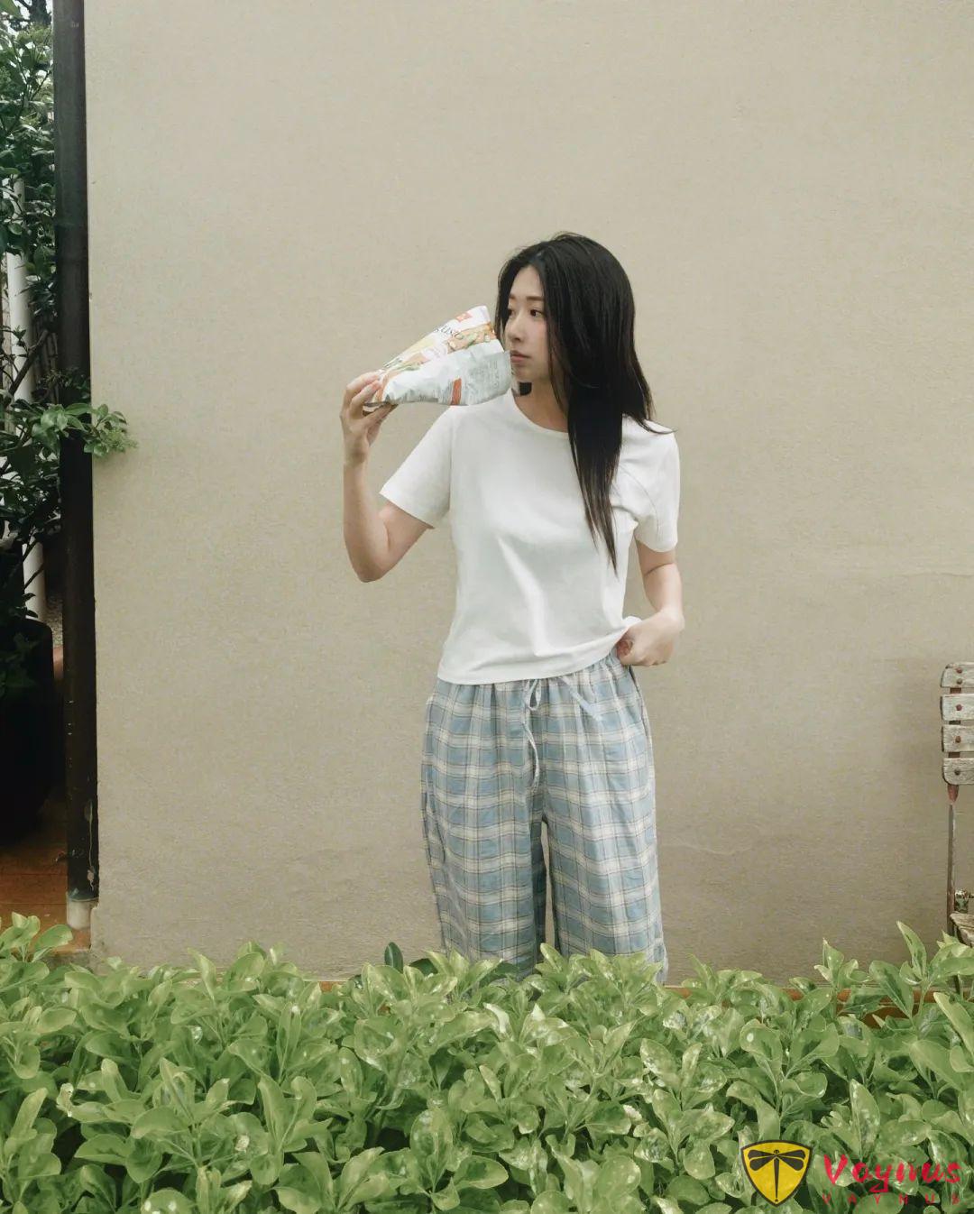 很好看的格子裤