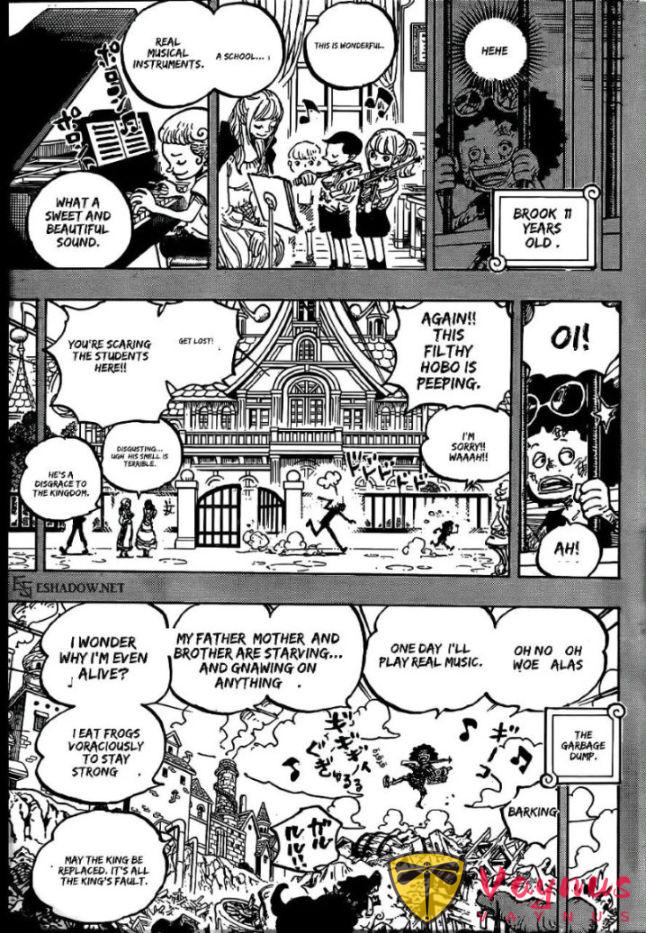 海賊王1185話:伊姆大人和喬伊波伊喝酒聊天,布魯克是戴維一族
