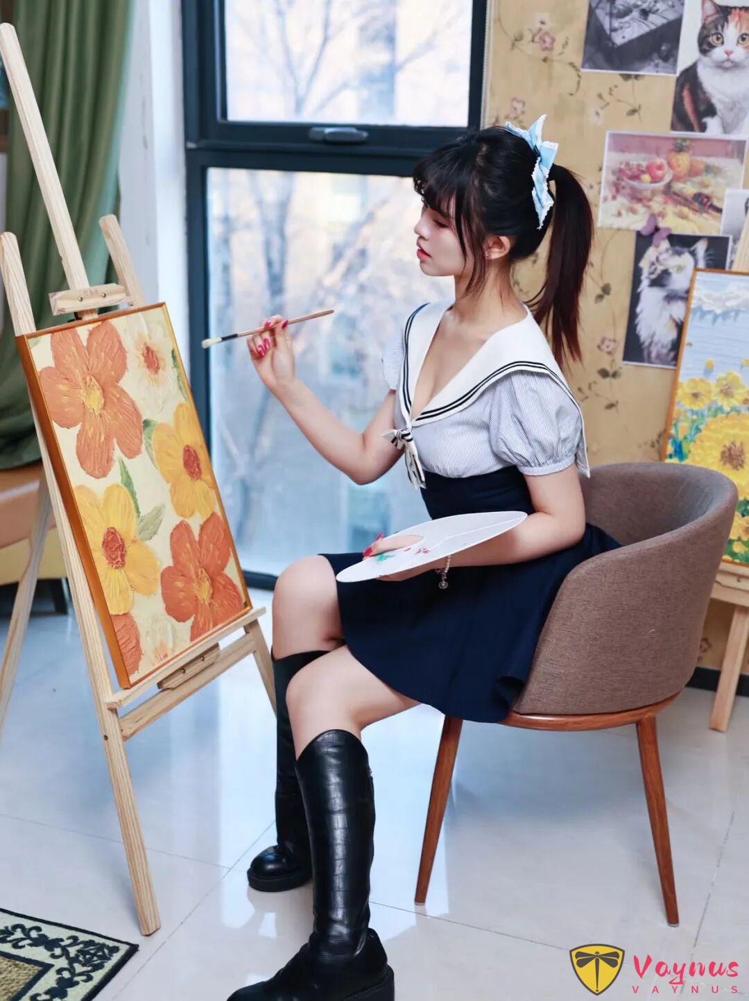 清純學院風,9個水手服拍照姿勢,顯瘦減齡、甜美可愛,太出片了