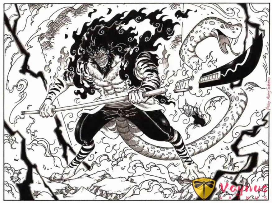 海賊王1187話:索隆擊敗索瑪茲聖,神團虎蛟形態出現,實力強悍