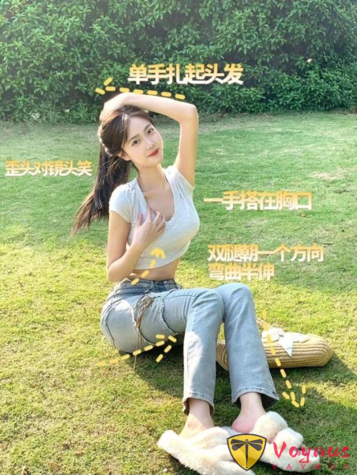 牛仔裤必学的9个万能动作，阳光自然又舒服，拍出青春感拉满的你