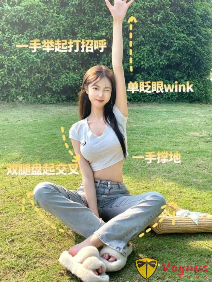 牛仔裤必学的9个万能动作，阳光自然又舒服，拍出青春感拉满的你
