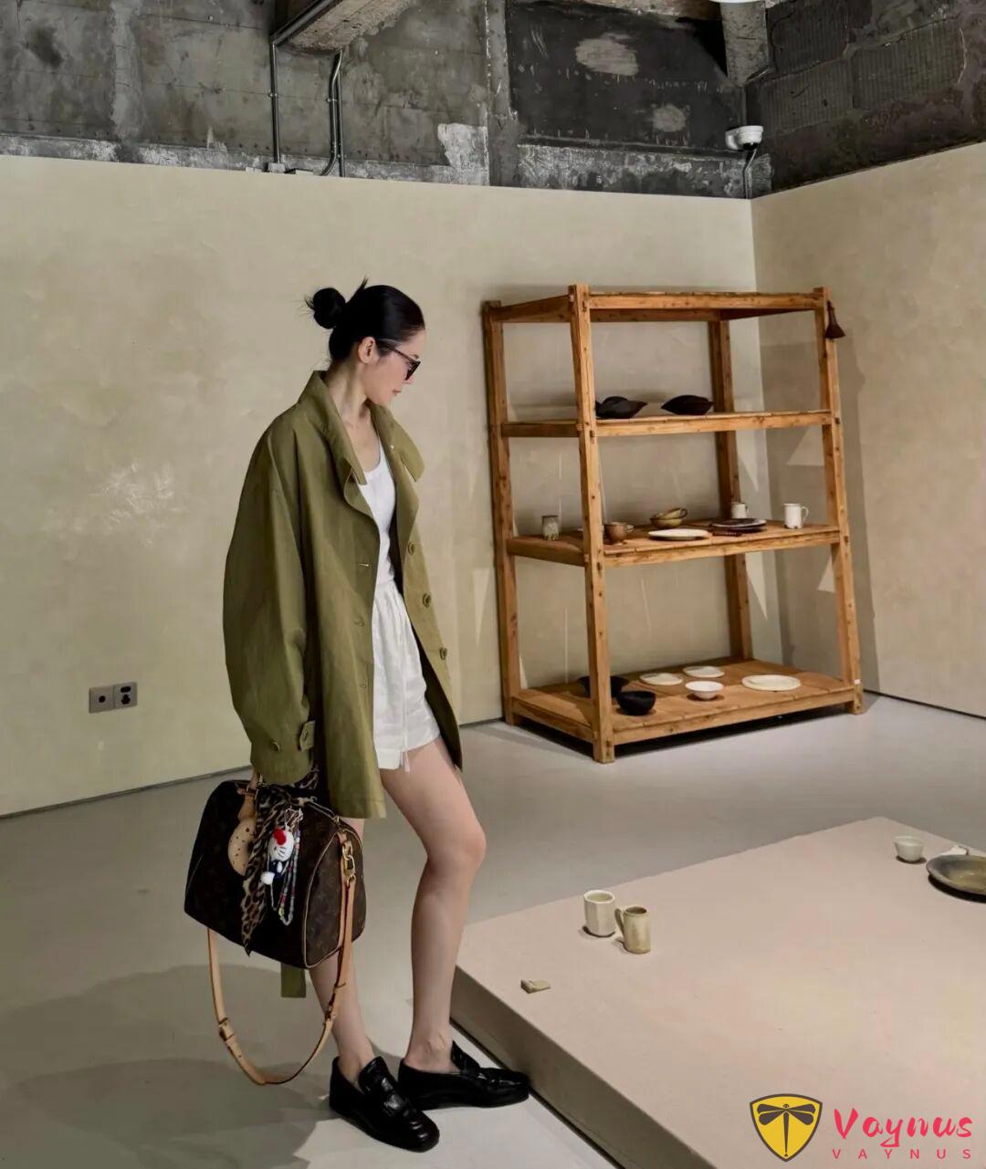 中长款风衣的早秋穿搭